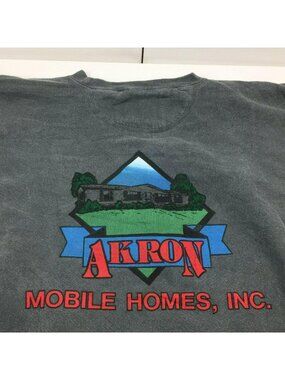 Santee Akron Mobile Homes Inc. Womens Gray Crewneck Sweatshirt Size Large